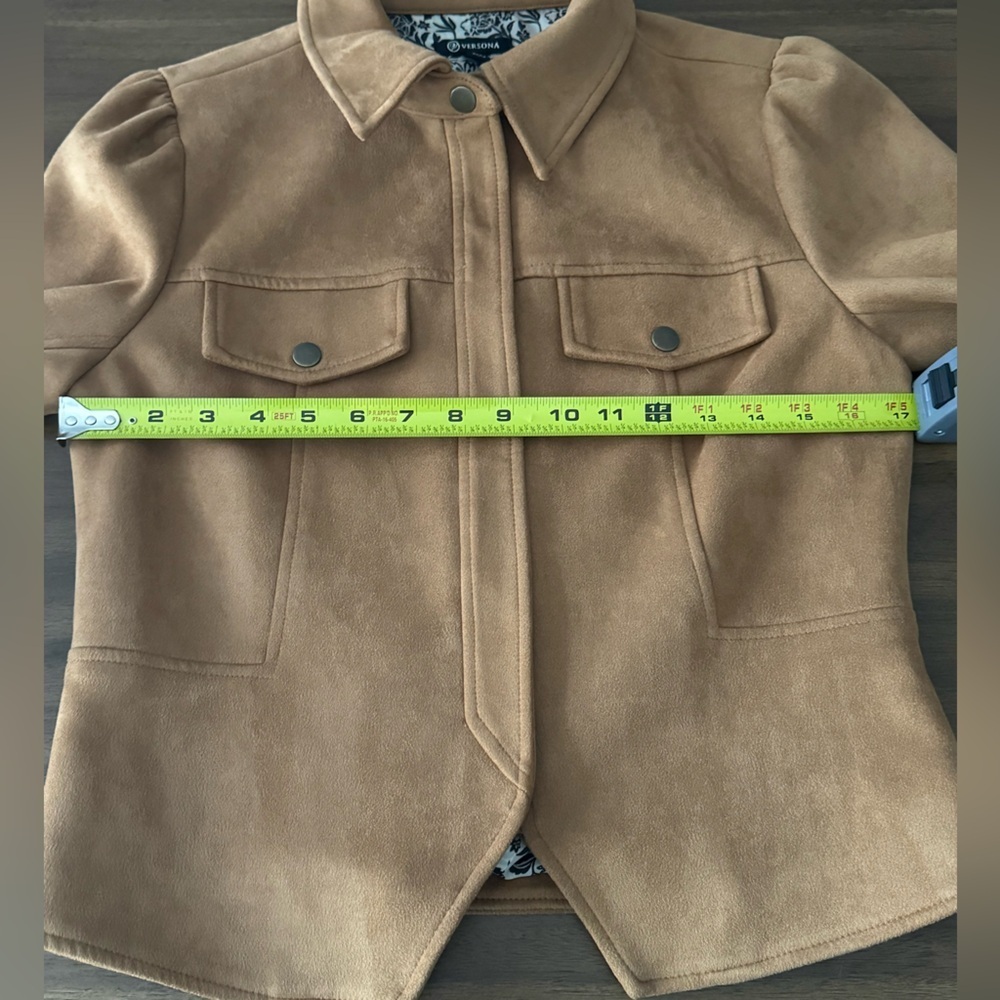 Versona  Faux Suede Jacket Small - Picture 9 of 10